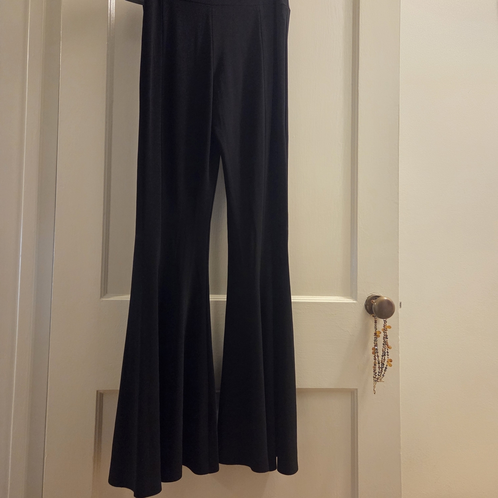 Norma Kamali Black Flare Pants